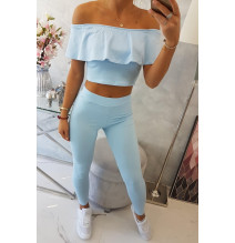 Női szett MI8885 egy fodorral kék