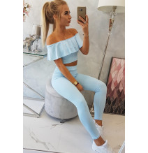 Női szett MI8885 egy fodorral kék