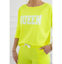 Női szett MI66977 QUEEN neon sárga