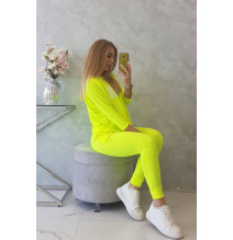 Női szett MI66977 QUEEN neon sárga
