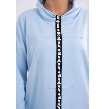 Ruha kapucnival Bonjour MI0153 égszínkék