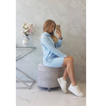 Ruha kapucnival Bonjour MI0153 égszínkék