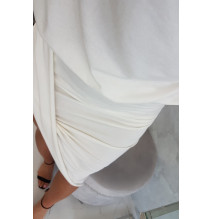 Női aszimmetrikus ruha MI61524 krém