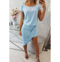 Női aszimmetrikus ruha MI61524 ég kék