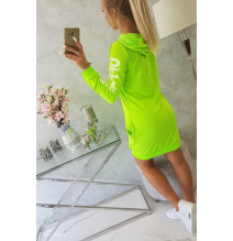 Öltöztesd fel a fehér MI62072 zöld neon