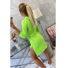 Ruha meghosszabbított hátsó és színes nyomtatott elülső MI64632 neonzöld