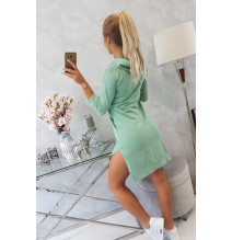 Ruha meghosszabbított hátsó és színes nyomtatott elülső MI64632 sötét menta