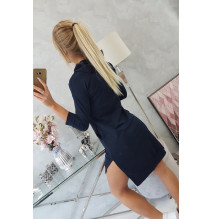 Ruha meghosszabbított hátsó és színes nyomtatott elülső MI64632 sötétkék