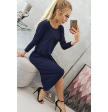 Női aszimmetrikus ruha MI8923 sötétkék