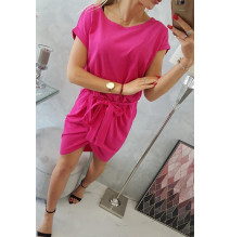 Pamut ruha MI8980 fukszia övvel