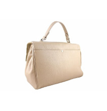 Szürkebarna bőr kézitáska MI3 szürkésbarna Made in Italy