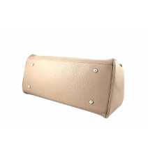 Szürkebarna bőr kézitáska MI3 szürkésbarna Made in Italy