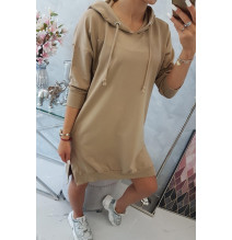 Ruha meghosszabbított hátsó és egy kapucnival MI9078 camel