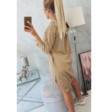 Ruha meghosszabbított hátsó és egy kapucnival MI9078 camel