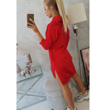 Ruha meghosszabbított hátsó és egy kapucnival MI9078 piros