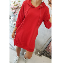 Ruha meghosszabbított hátsó és egy kapucnival MI9078 piros