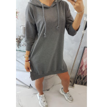 Ruha meghosszabbított hátsó és egy kapucnival MI9078 grafit