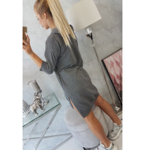 Ruha meghosszabbított hátsó és egy kapucnival MI9078 grafit