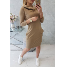 Ruha kapucnival és zsebekkel MIG8847 camel