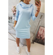 Ruha kapucnival és zsebekkel MIG8847 ég kék