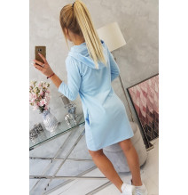 Ruha kapucnival és zsebekkel MIG8847 ég kék