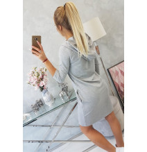 Ruha kapucnival és zsebekkel MIG8847 szürke