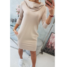 Ruha kapucnival és zsebekkel MIG8847 sötét bézs