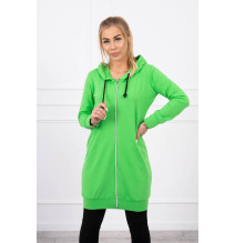 Női kapucnis zsebek MI8924 világos zöld