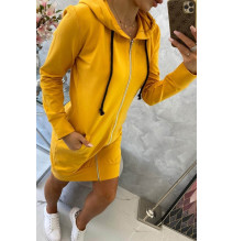 Női kapucnis zsebek MI8924 okker