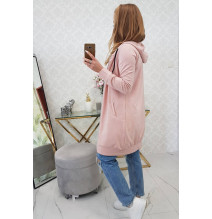 Női kapucnis zsebek MI8924 por rózsaszín