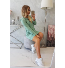 Női kapucnis zsebek MI8924 sötétmenta