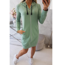 Női kapucnis zsebek MI8924 sötétmenta