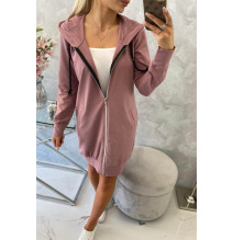 Női kapucnis zsebek MI8924 sötét rózsaszín