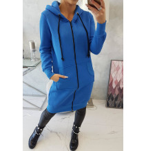 Női szigetelt, kapucnis pulóver MI9302 azúrkék