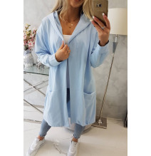 Kardigánt oversize MI0044 égszínkék