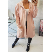 Kardigánt oversize MI0044 sötét por rózsaszín