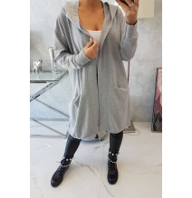Kardigánt oversize MI0044 szürke