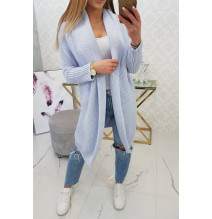 Női pulóver denevér típusú ujjakkal MI2019-13 világoskék