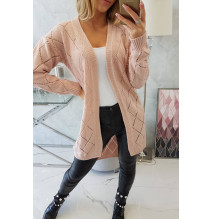 Női pulóver geometriai mintával MI2020-4 por rózsaszín