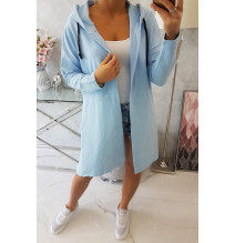 Kardigán hosszabb háttal MI8998 ég kék