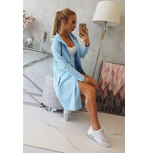 Kardigán hosszabb háttal MI8998 ég kék