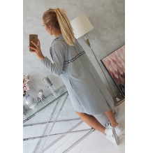 Kardigán hosszabb háttal MI8998 szürke