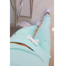 Női szett MI8958 dupla csíkkal menta