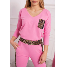 Női szett Párduc MI0068 világos rózsaszín