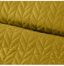 Bársony ágytakaró Luiz4 okker new