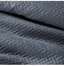 Bársony ágytakaró Luiz5 grafit new