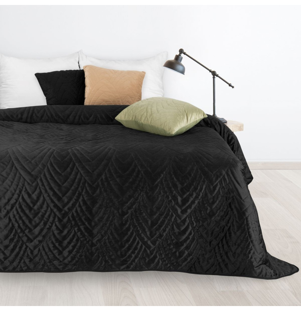 Bársony ágytakaró Luiz6 fekete new