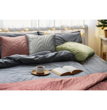 Bársony ágytakaró Luiz6 sötétzöld new