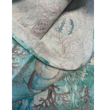 Ágytakaró Piquet Marina türkiz