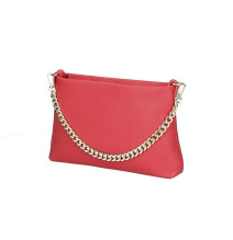 Női bőr válltáska 739 piros Made in Italy